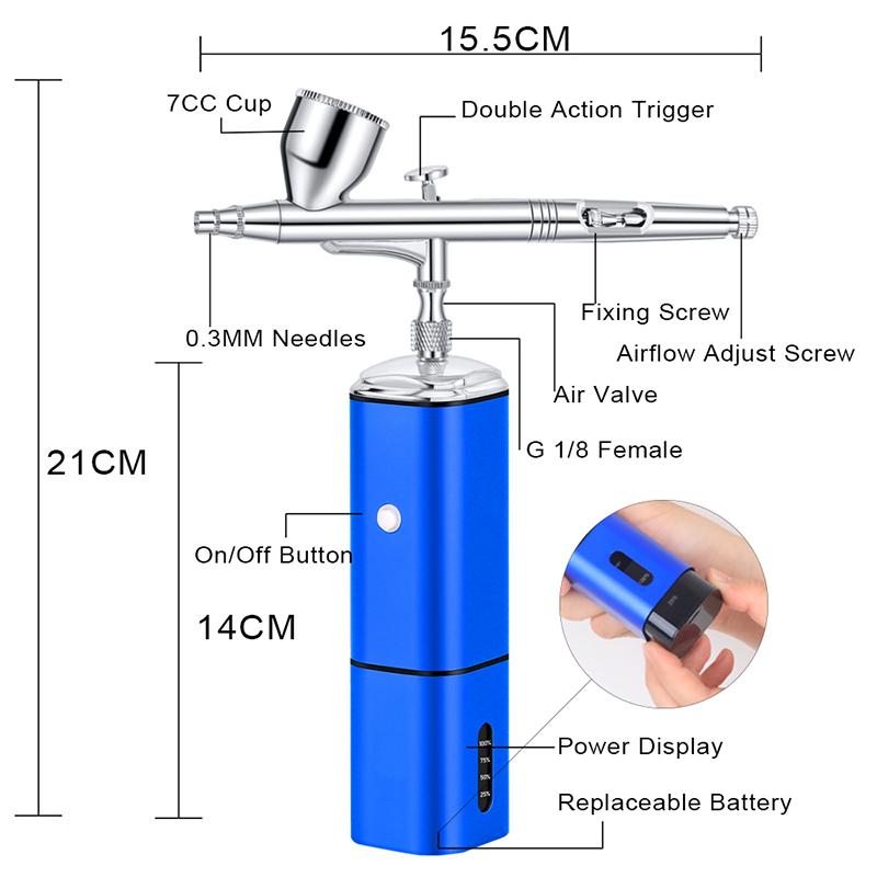 Cordless Multifunction Airbrush Beauty Machine