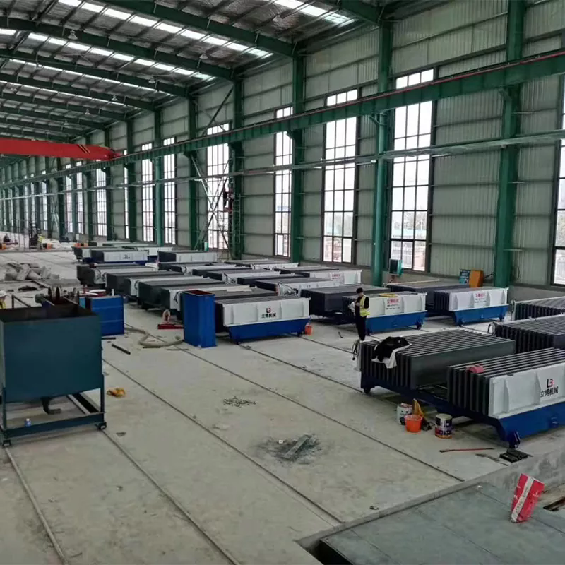 Components and operation of a typical cement solid wall panel machine