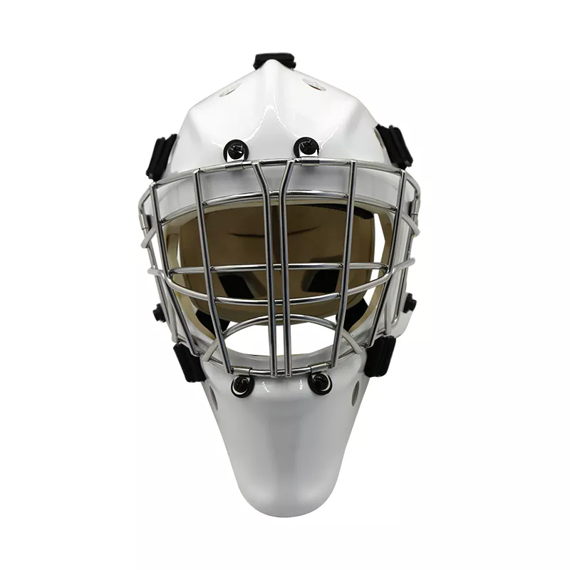 Detailed description of Goalie Helmet With Vertical Cage